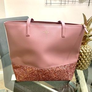 Authentic Kate Spade Purse with Glitter (Pink) Brand New